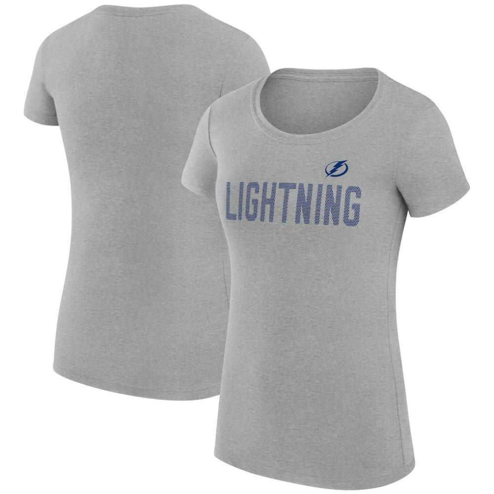 Tampa Bay Lightning G-III 4Her by Carl Banks Women's Super-Slim Fit Lightweight Dot Print Team T-Shirt Outlet