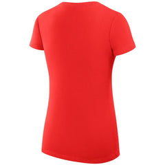 Chicago Blackhawks G-III 4Her by Carl Banks Women's Super-Slim Fit Lightweight Dot Print Team V-Neck T-Shirt Outlet
