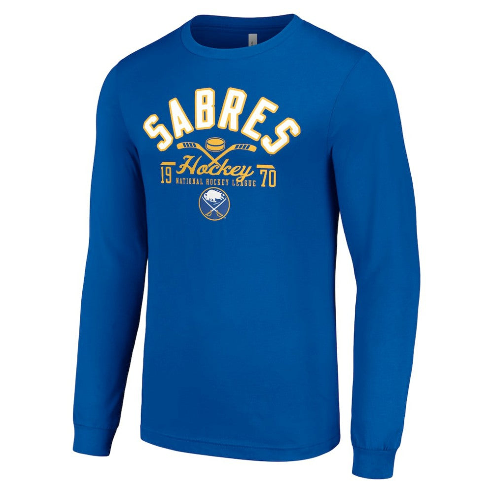 Buffalo Sabres Starter Puck Long Sleeve T-Shirt On Sale