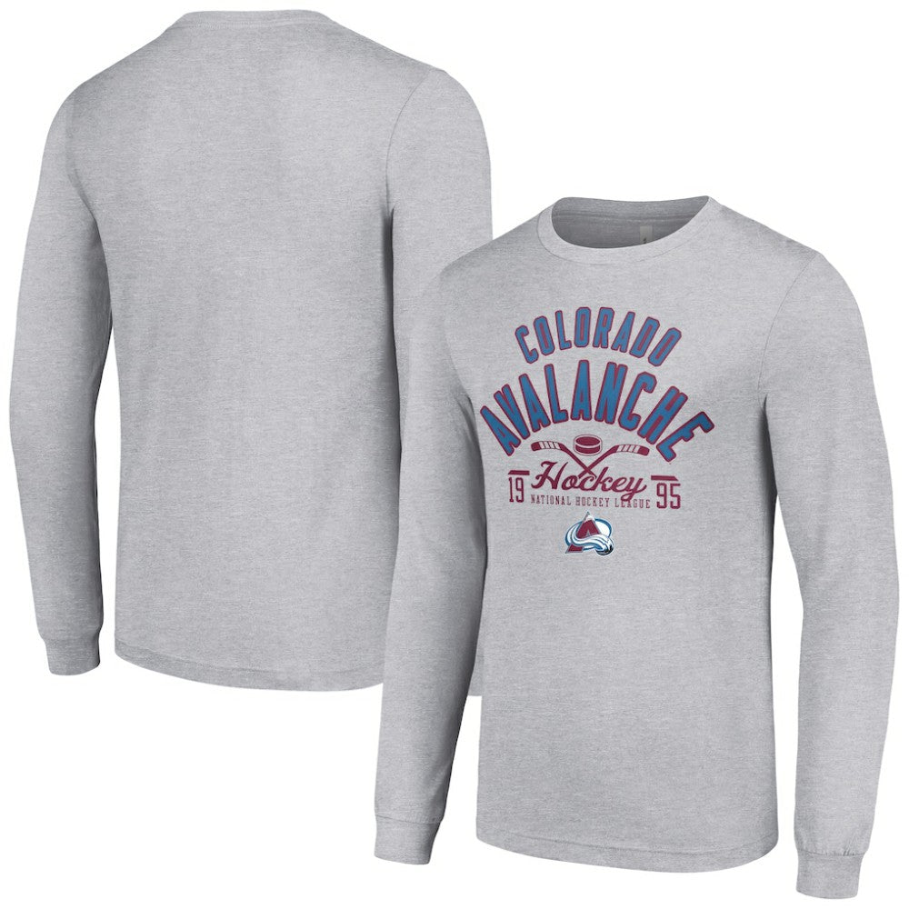 Colorado Avalanche Starter Puck Long Sleeve T-Shirt Sale