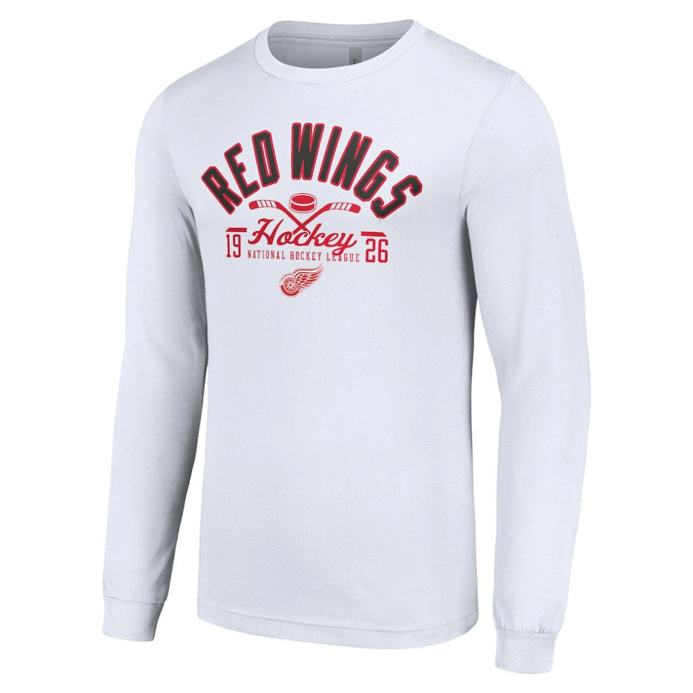 Detroit Red Wings Starter Puck Long Sleeve T-Shirt For Sale