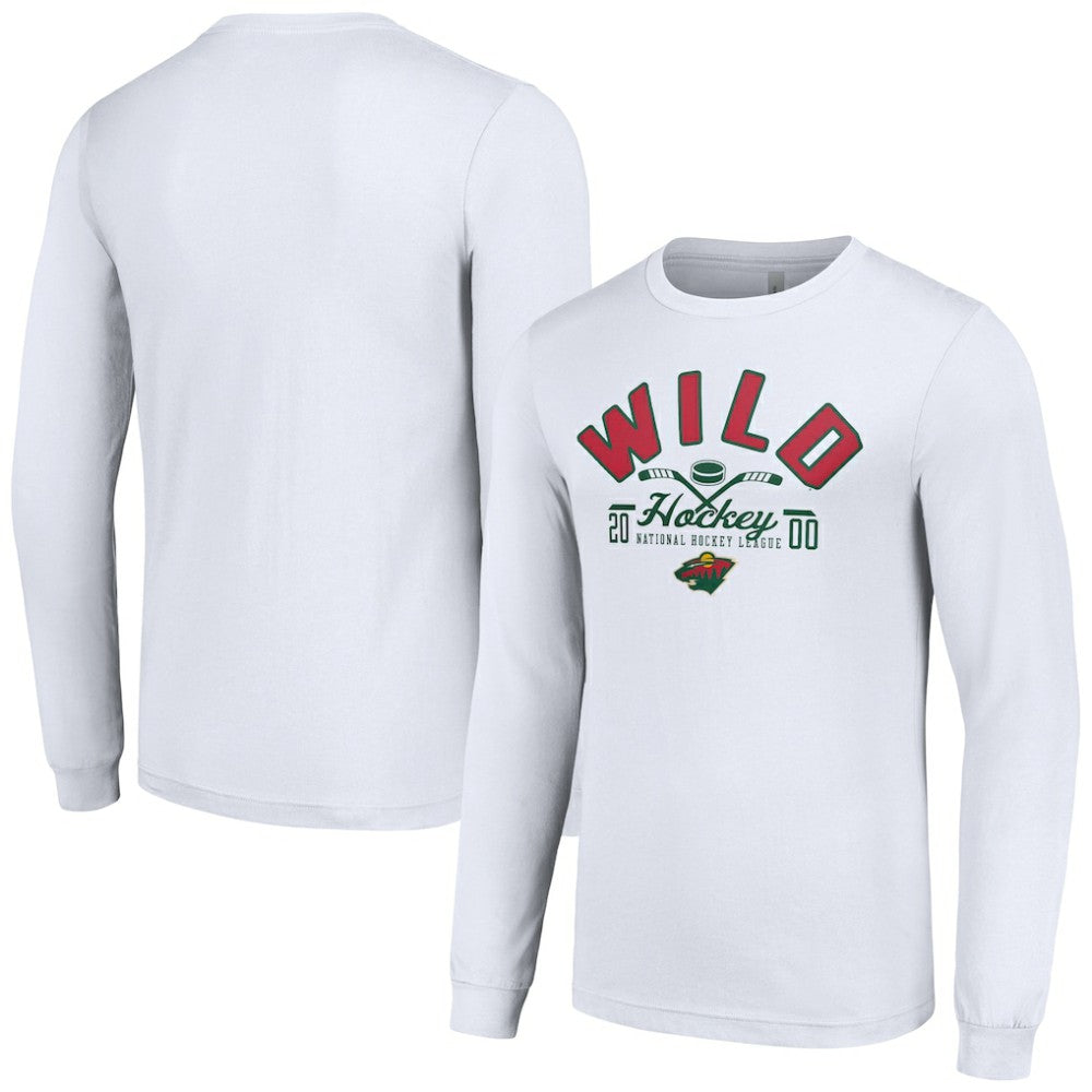 Minnesota Wild Starter Puck Long Sleeve T-Shirt Discount