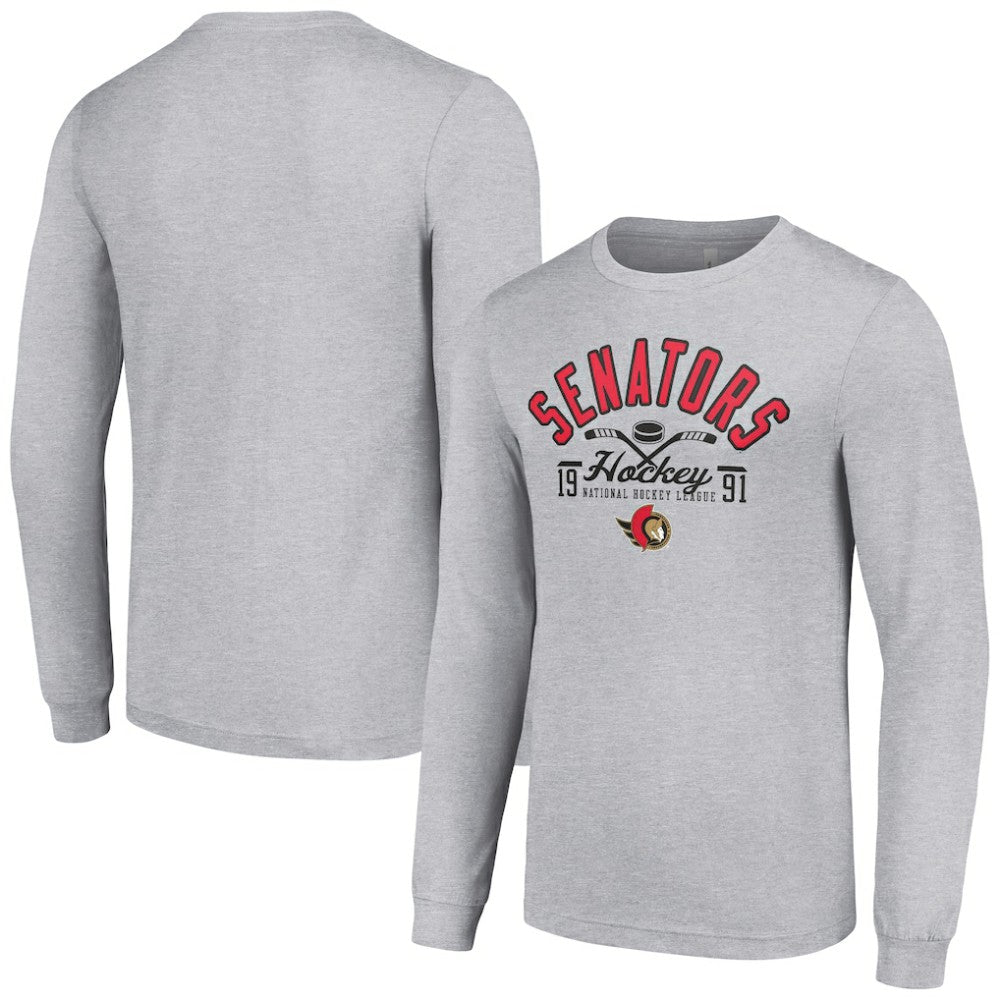 Ottawa Senators Starter Puck Long Sleeve T-Shirt On Sale