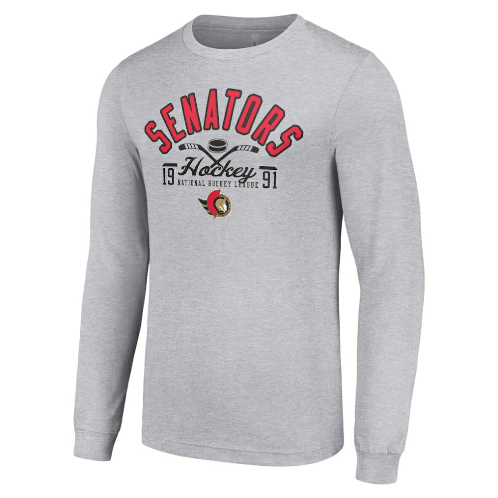 Ottawa Senators Starter Puck Long Sleeve T-Shirt On Sale