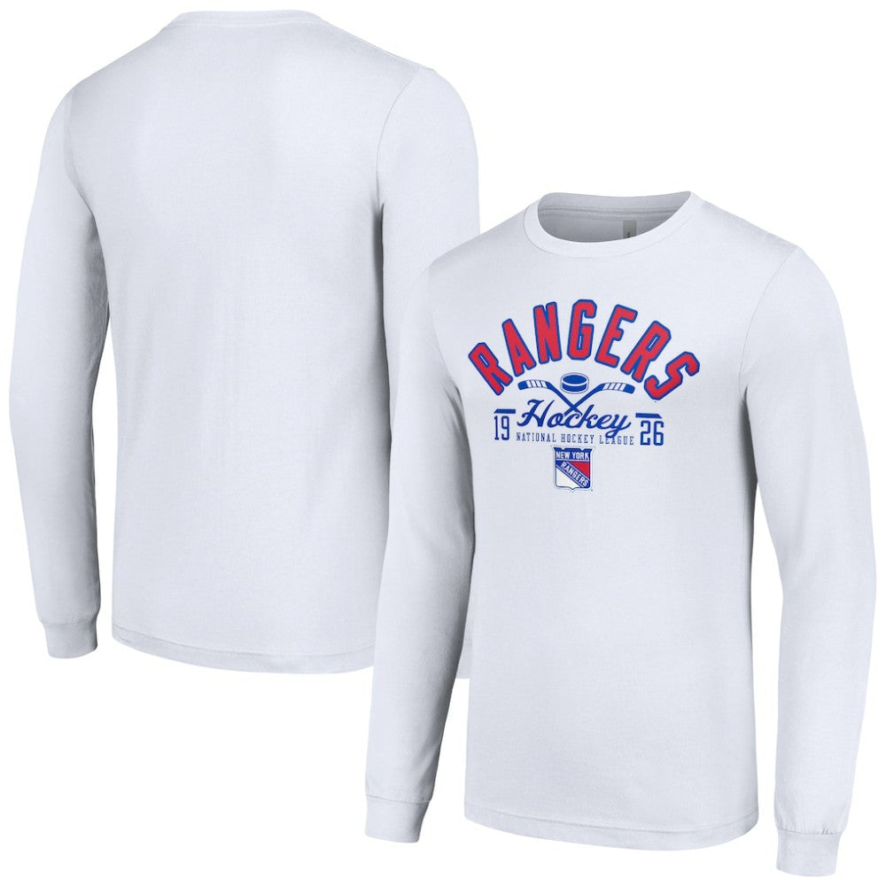 New York Rangers Starter Puck Long Sleeve T-Shirt On Sale
