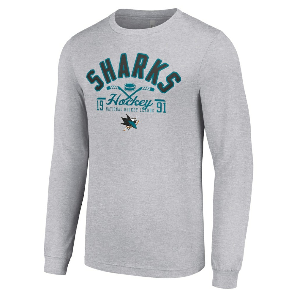 San Jose Sharks Starter Puck Long Sleeve T-Shirt Outlet