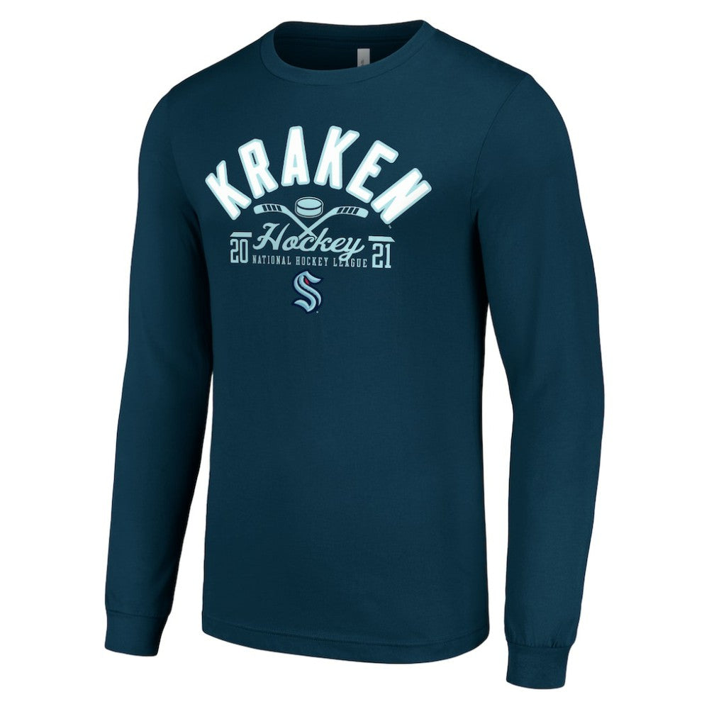 Seattle Kraken Starter Puck Long Sleeve T-Shirt Outlet