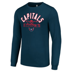 Washington Capitals Starter Puck Long Sleeve T-Shirt Outlet