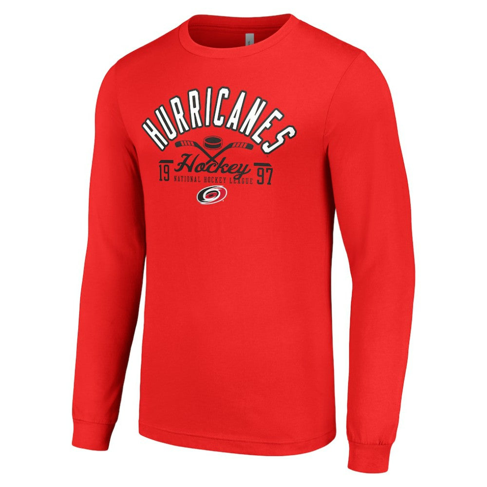 Carolina Hurricanes Starter Puck Long Sleeve T-Shirt Discount