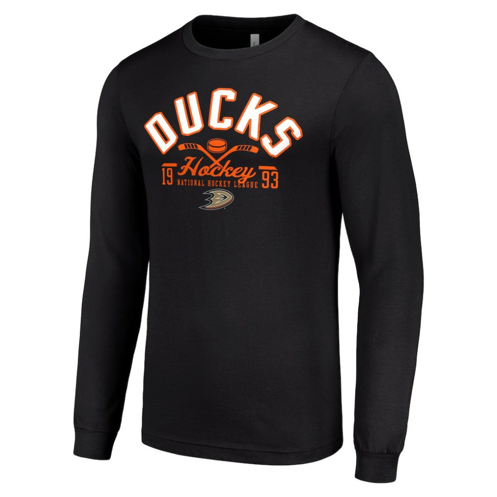 Anaheim Ducks Starter Puck Long Sleeve T-Shirt Discount