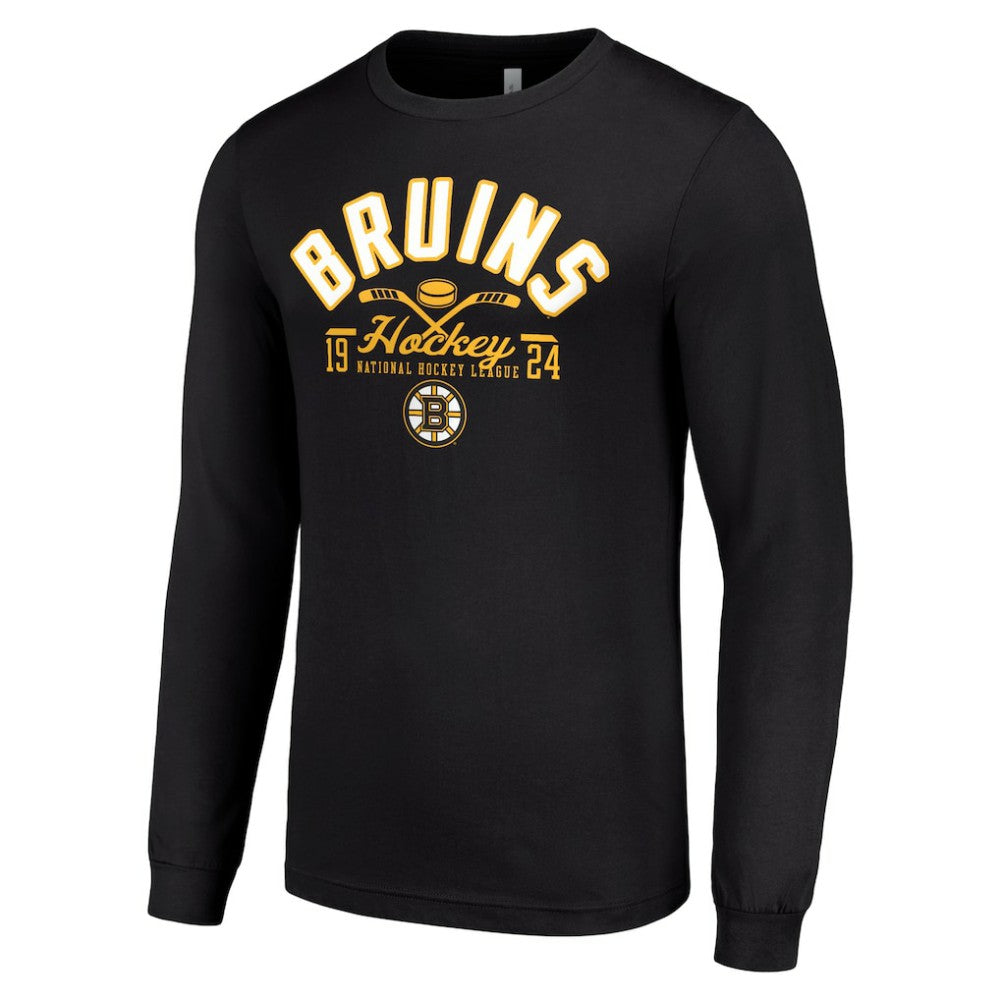 Boston Bruins Starter Puck Long Sleeve T-Shirt For Sale
