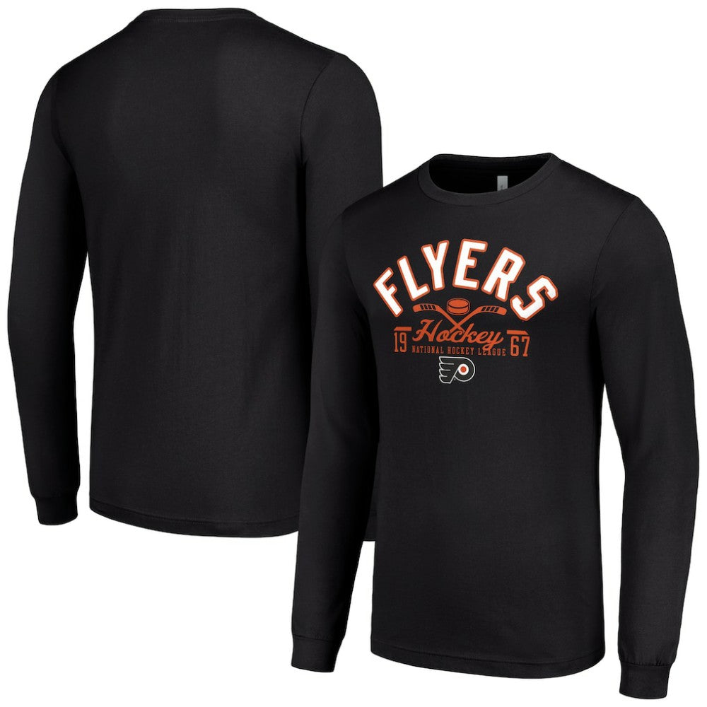Philadelphia Flyers Starter Puck Long Sleeve T-Shirt Discount