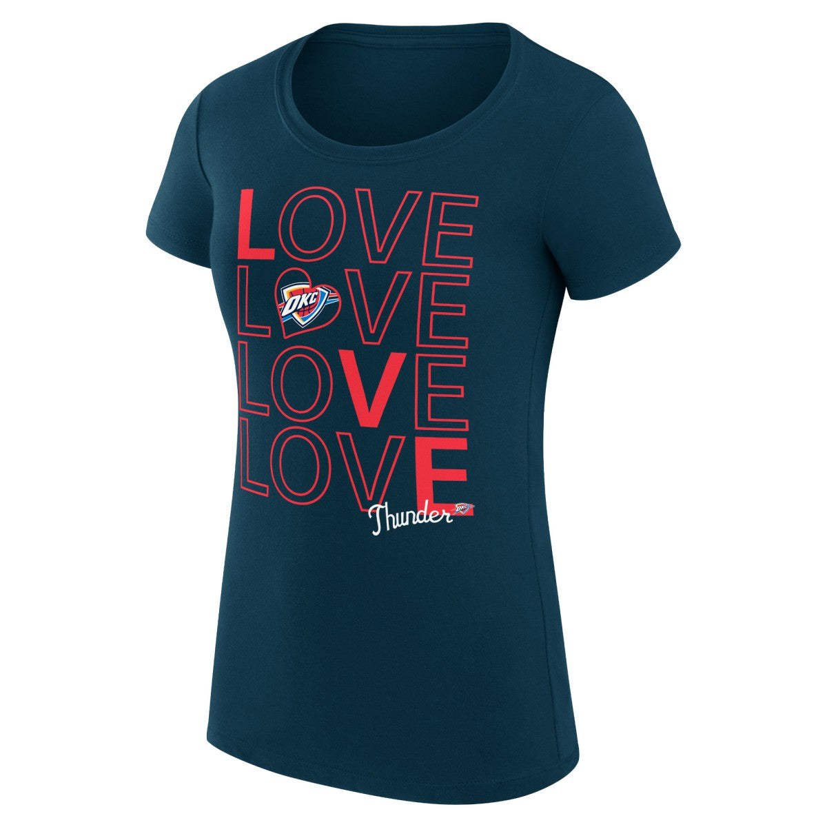 Oklahoma City Thunder G-III 4Her by Carl Banks Women's Super-Slim Fit Lightweight Basketball Love T-Shirt Online