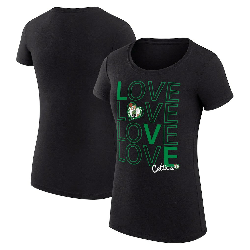 Boston Celtics G-III 4Her by Carl Banks Women's Super-Slim Fit Lightweight Basketball Love T-Shirt For Sale
