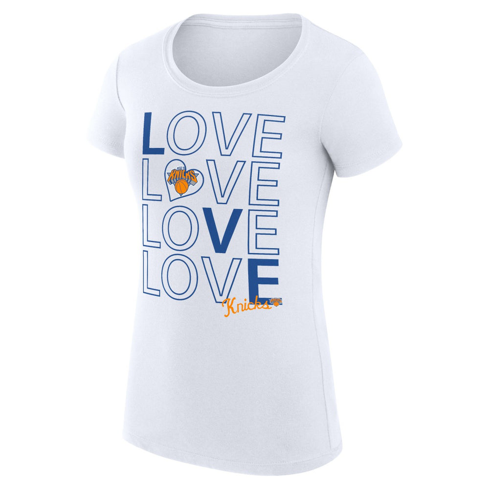 New York Knicks G-III 4Her by Carl Banks Women's Super-Slim Fit Lightweight Basketball Love T-Shirt Discount