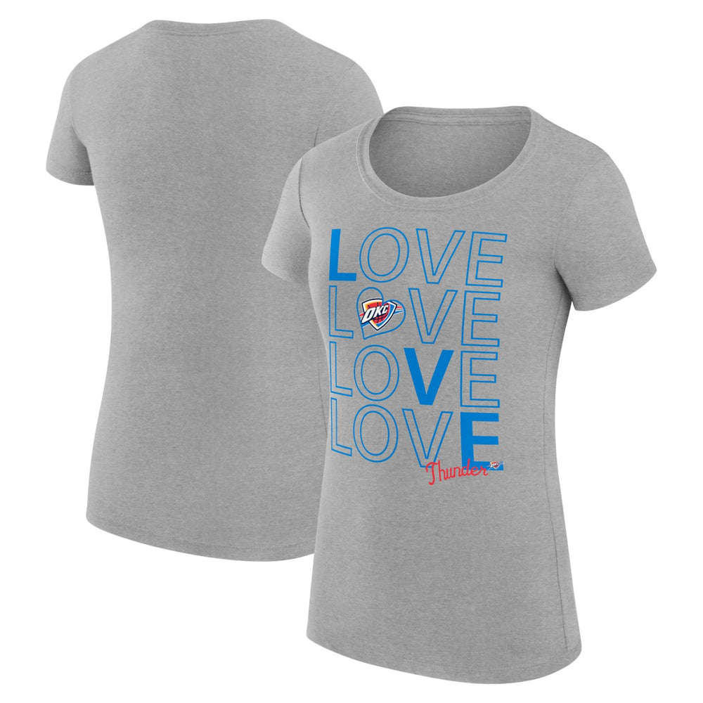 Oklahoma City Thunder G-III 4Her by Carl Banks Women's Super-Slim Fit Lightweight Basketball Love T-Shirt Discount