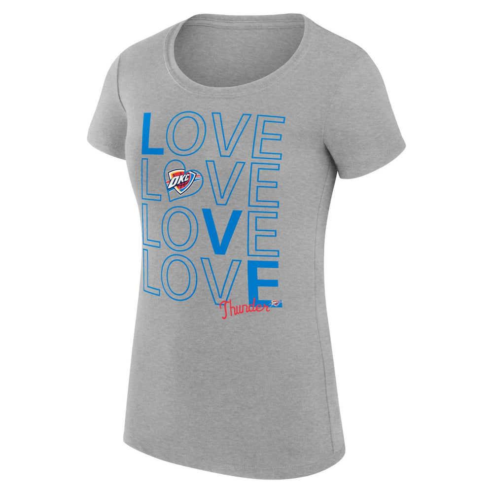 Oklahoma City Thunder G-III 4Her by Carl Banks Women's Super-Slim Fit Lightweight Basketball Love T-Shirt Discount