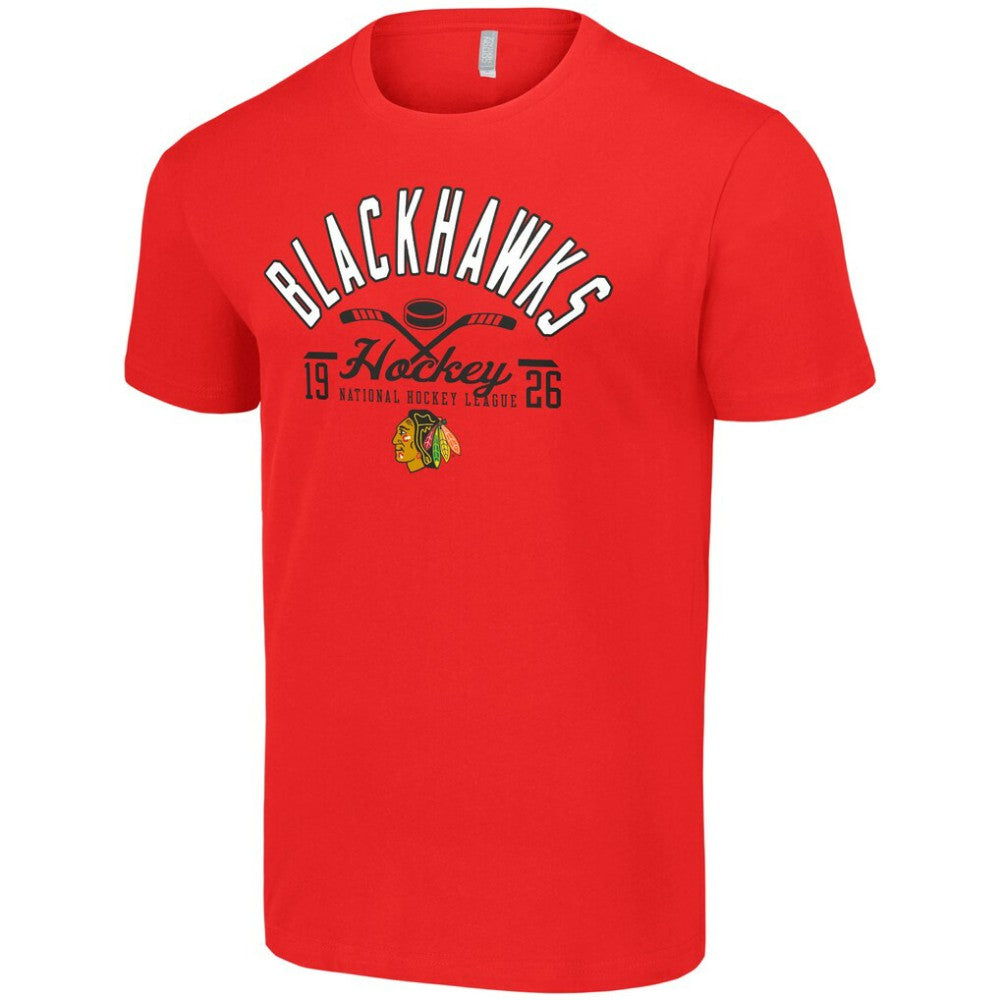 Chicago Blackhawks Starter Half Puck T-Shirt Online