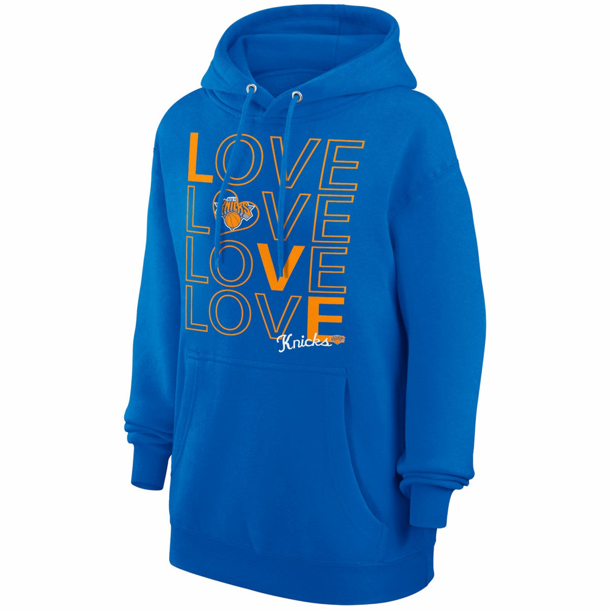 New York Knicks G-III 4Her by Carl Banks Women's Basketball Love Fleece Pullover Hoodie For Sale