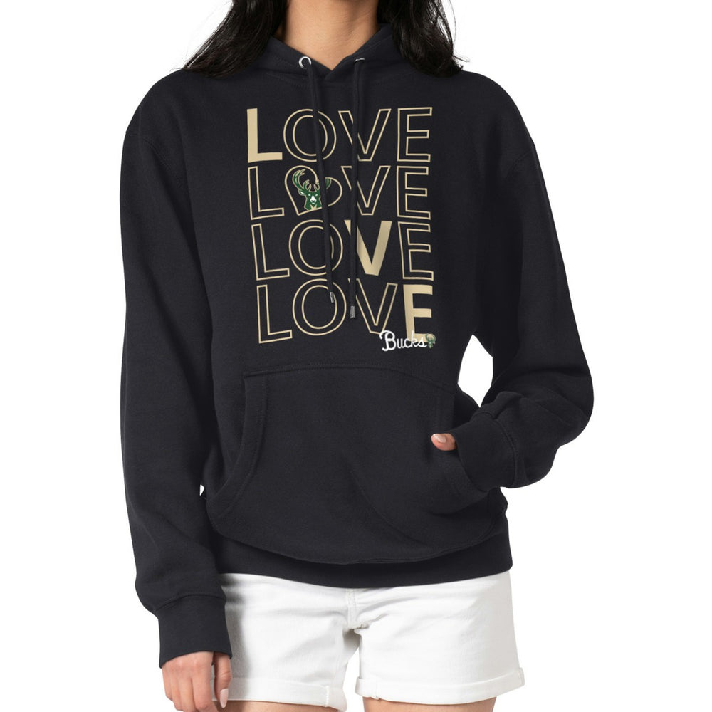 Milwaukee Bucks G-III 4Her by Carl Banks Women's Basketball Love Fleece Pullover Hoodie For Sale
