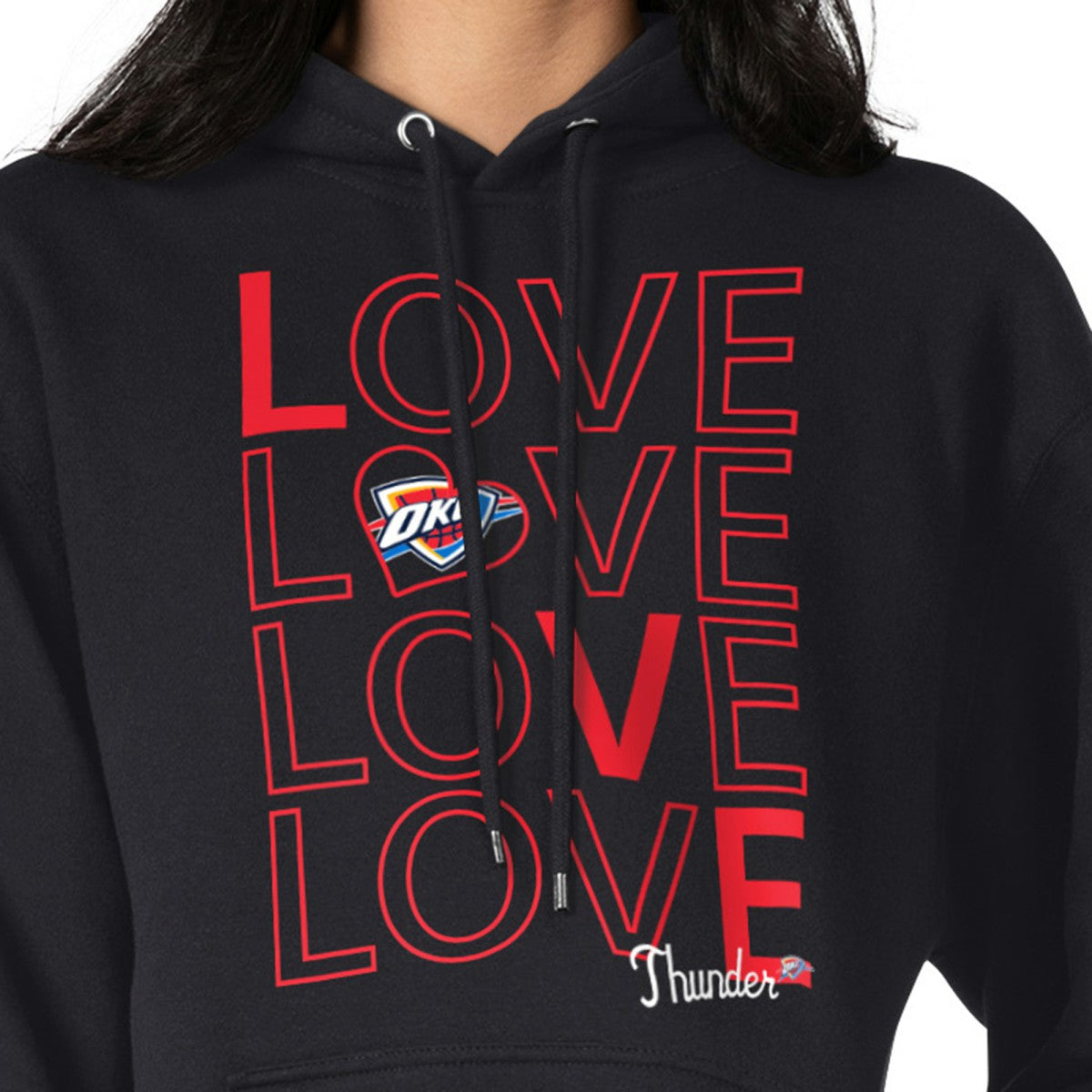 Oklahoma City Thunder G-III 4Her by Carl Banks Women's Basketball Love Fleece Pullover Hoodie Online