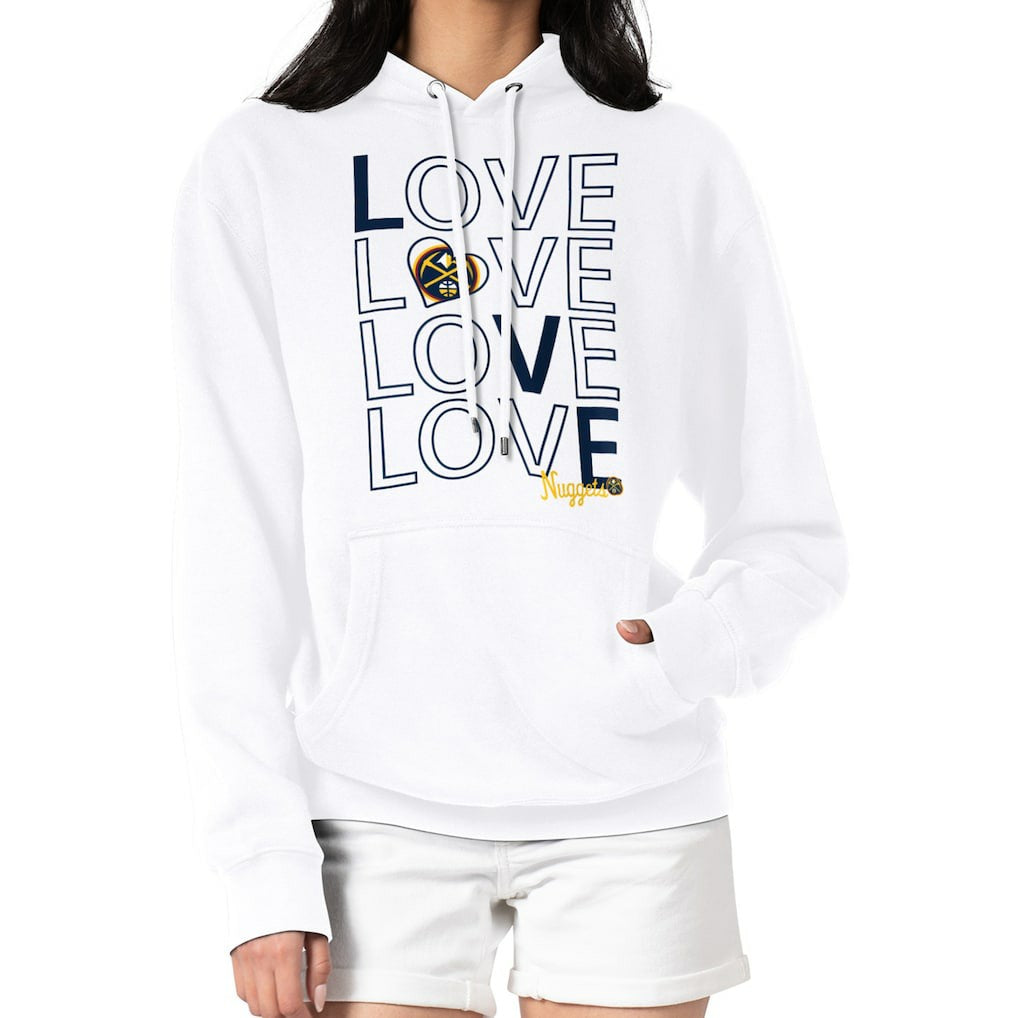 Denver Nuggets G-III 4Her by Carl Banks Women's Basketball Love Fleece Pullover Hoodie sale On Sale