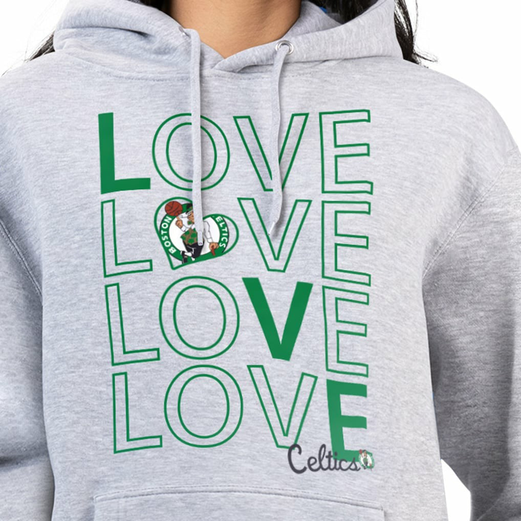 Boston Celtics G-III 4Her by Carl Banks Women's Basketball Love Fleece Pullover Hoodie On Sale