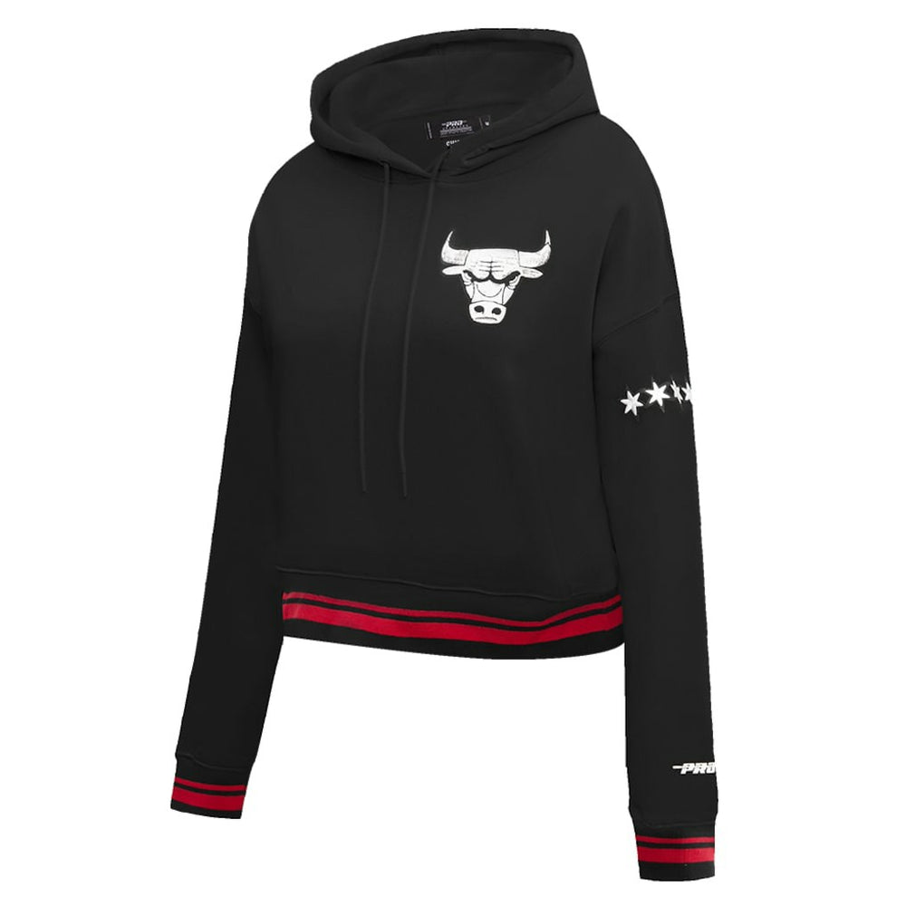 Chicago Bulls Pro Standard Women's 2023/24 City Edition Cropped Pullover Hoodie On Sale