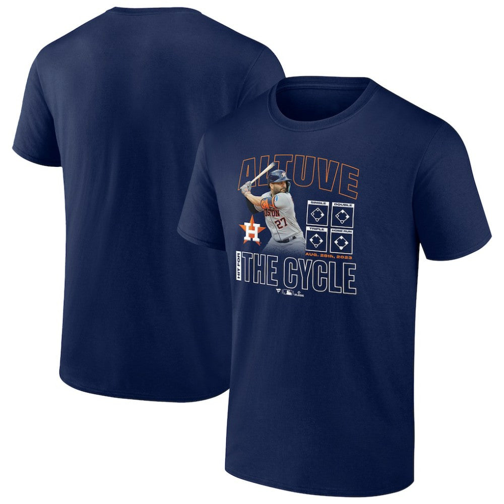 Jose Altuve Houston Astros Cycle T-Shirt – Navy | MLB For sale