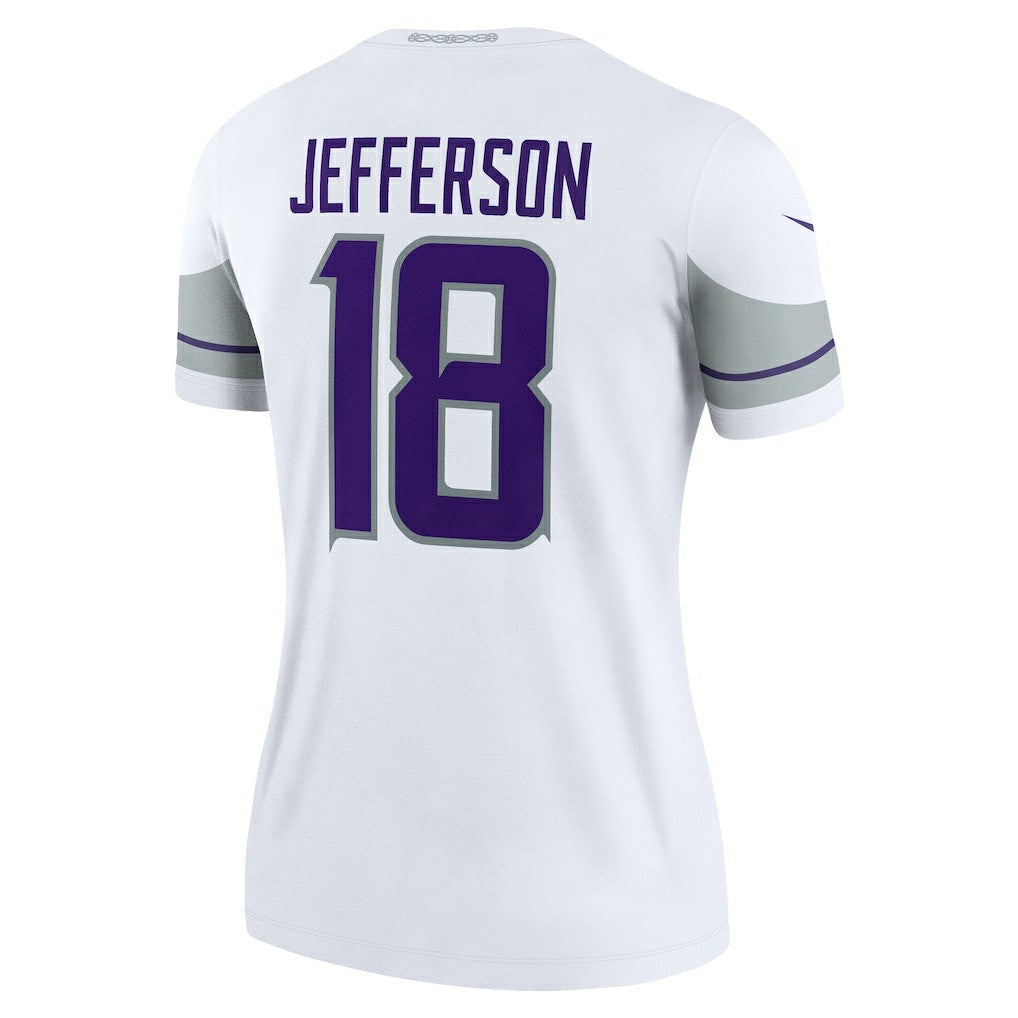 Minnesota Vikings Nike Justin Jefferson  Women's Alternate Legend Player Performance Top