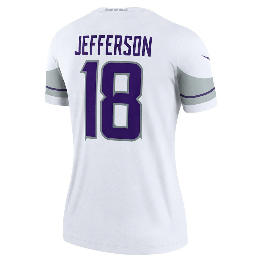 Minnesota Vikings Nike Justin Jefferson  Women's Alternate Legend Player Performance Top