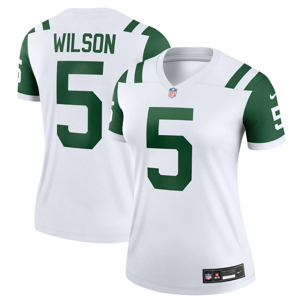 New York Jets Nike Garrett Wilson  Women's Alternate Legend Player Performance Top