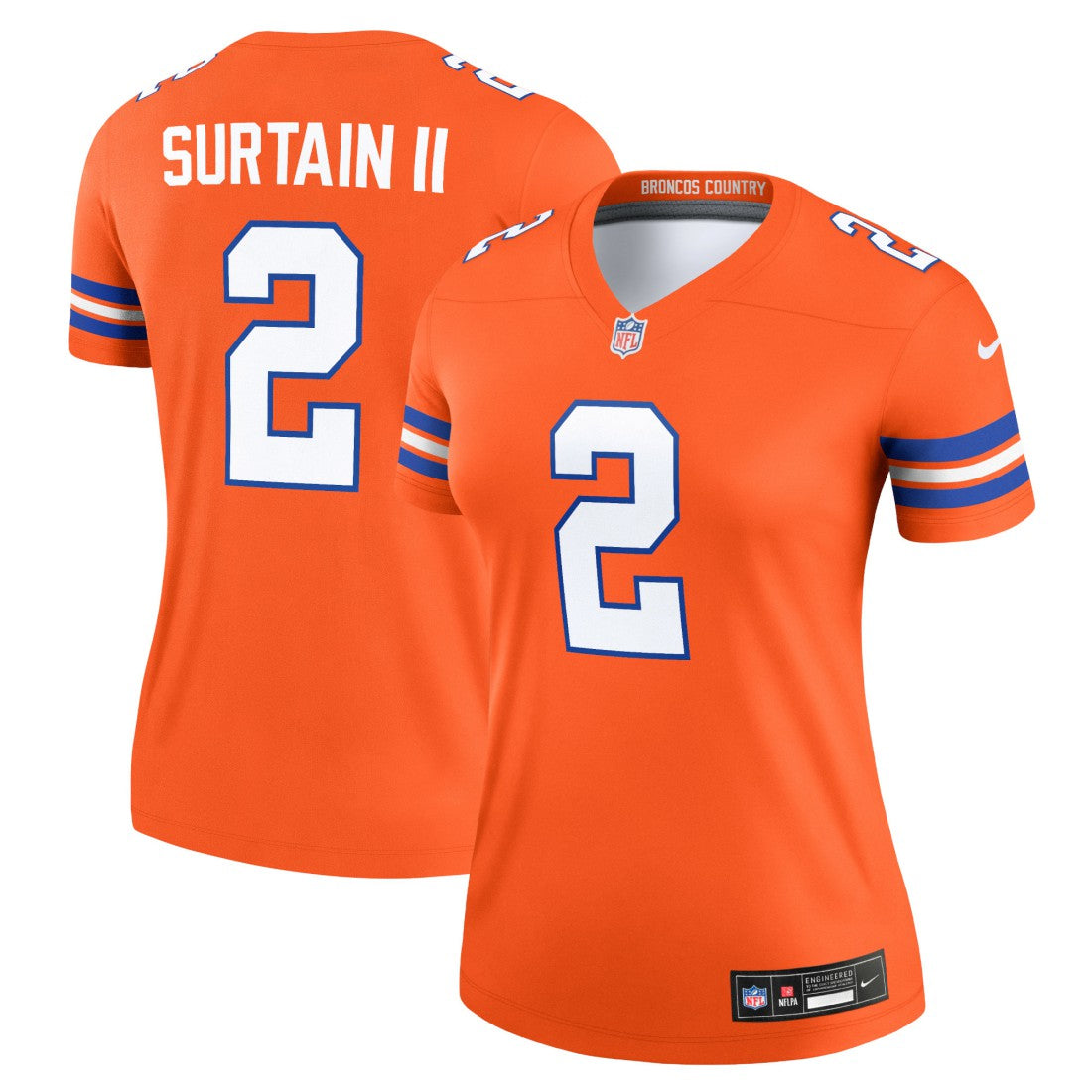 Denver Broncos Nike Patrick Surtain II  Women's Alternate Legend Player Performance Top