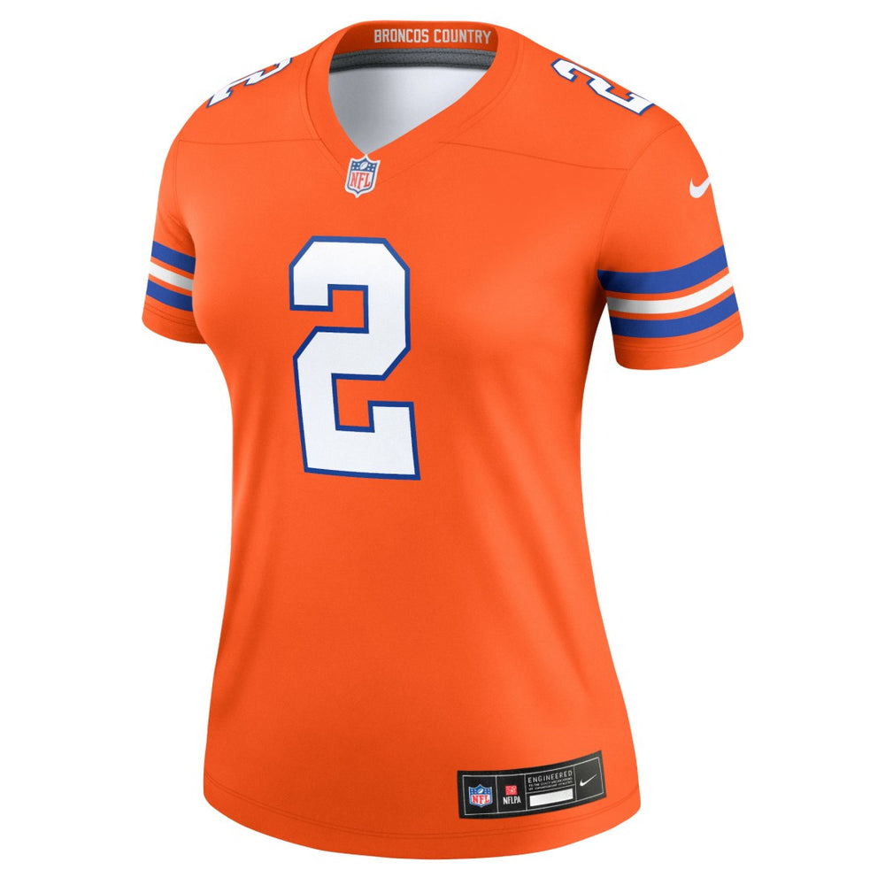 Denver Broncos Nike Patrick Surtain II  Women's Alternate Legend Player Performance Top