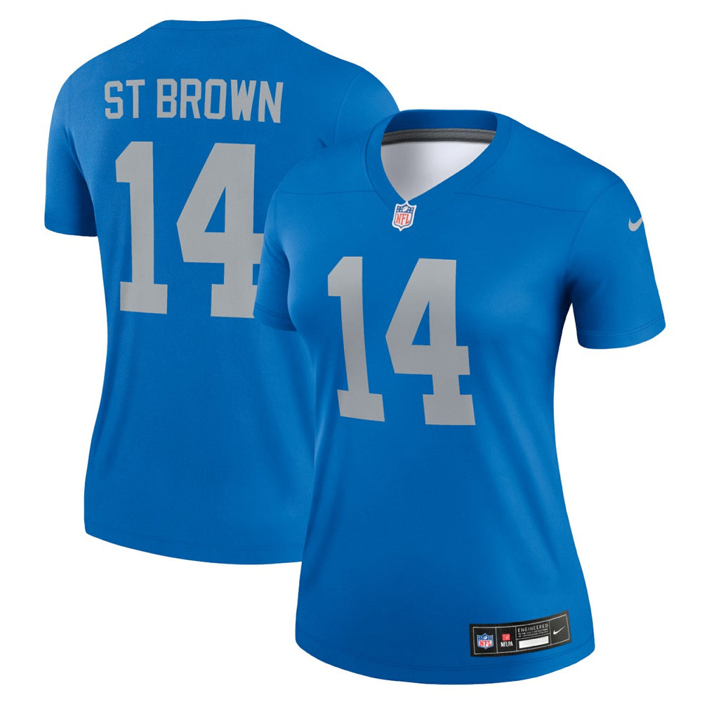 Detroit Lions Nike Amon-Ra St. Brown  Women's Alternate Legend Player Performance Top