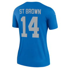 Detroit Lions Nike Amon-Ra St. Brown  Women's Alternate Legend Player Performance Top