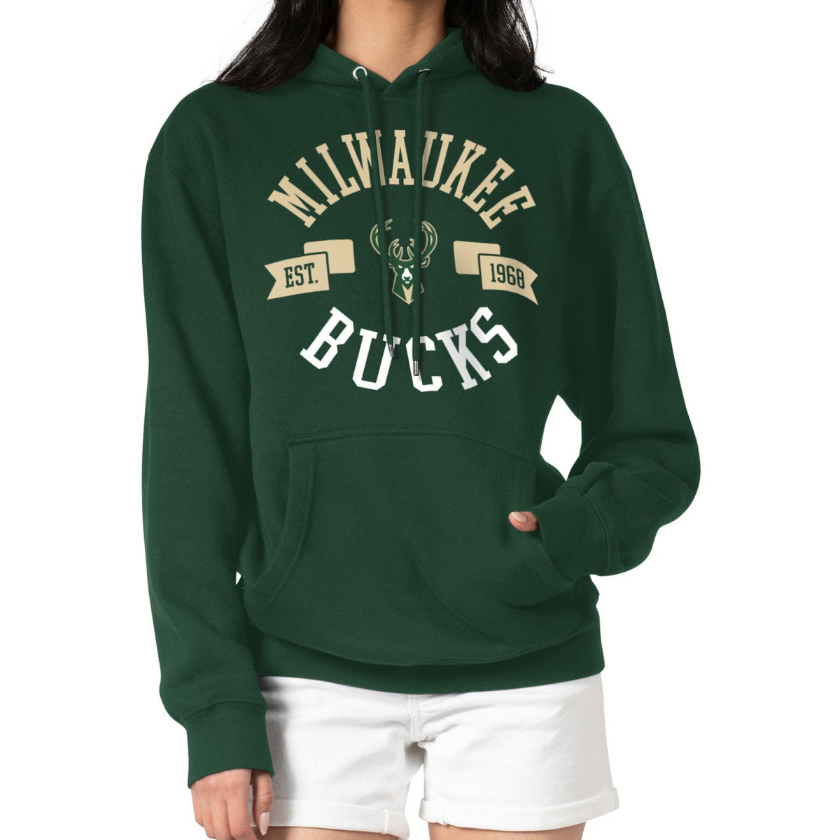 Milwaukee Bucks G-III 4Her by Carl Banks Women's City Pullover Hoodie Discount