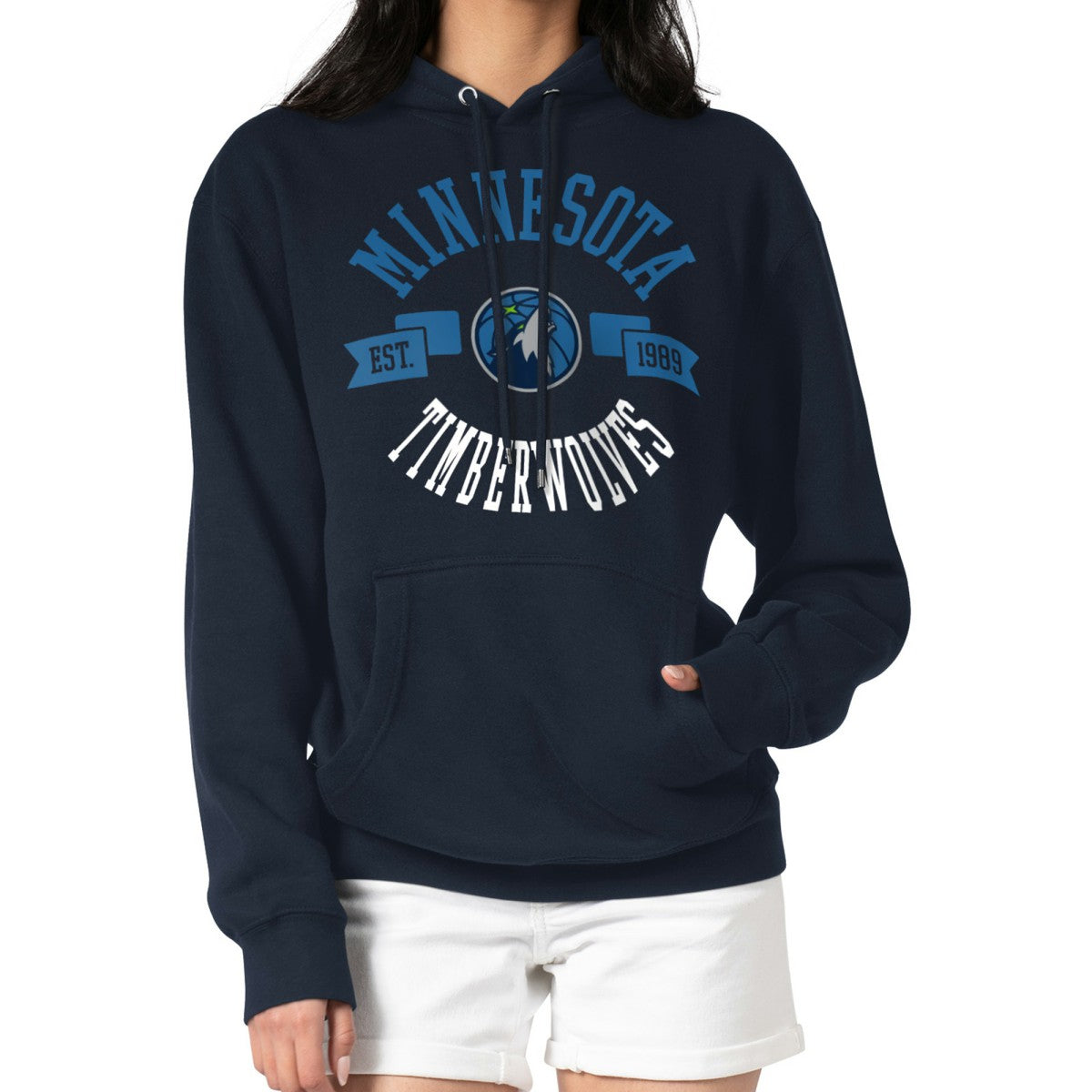 Minnesota Timberwolves G-III 4Her by Carl Banks Women's City Pullover Hoodie On Sale