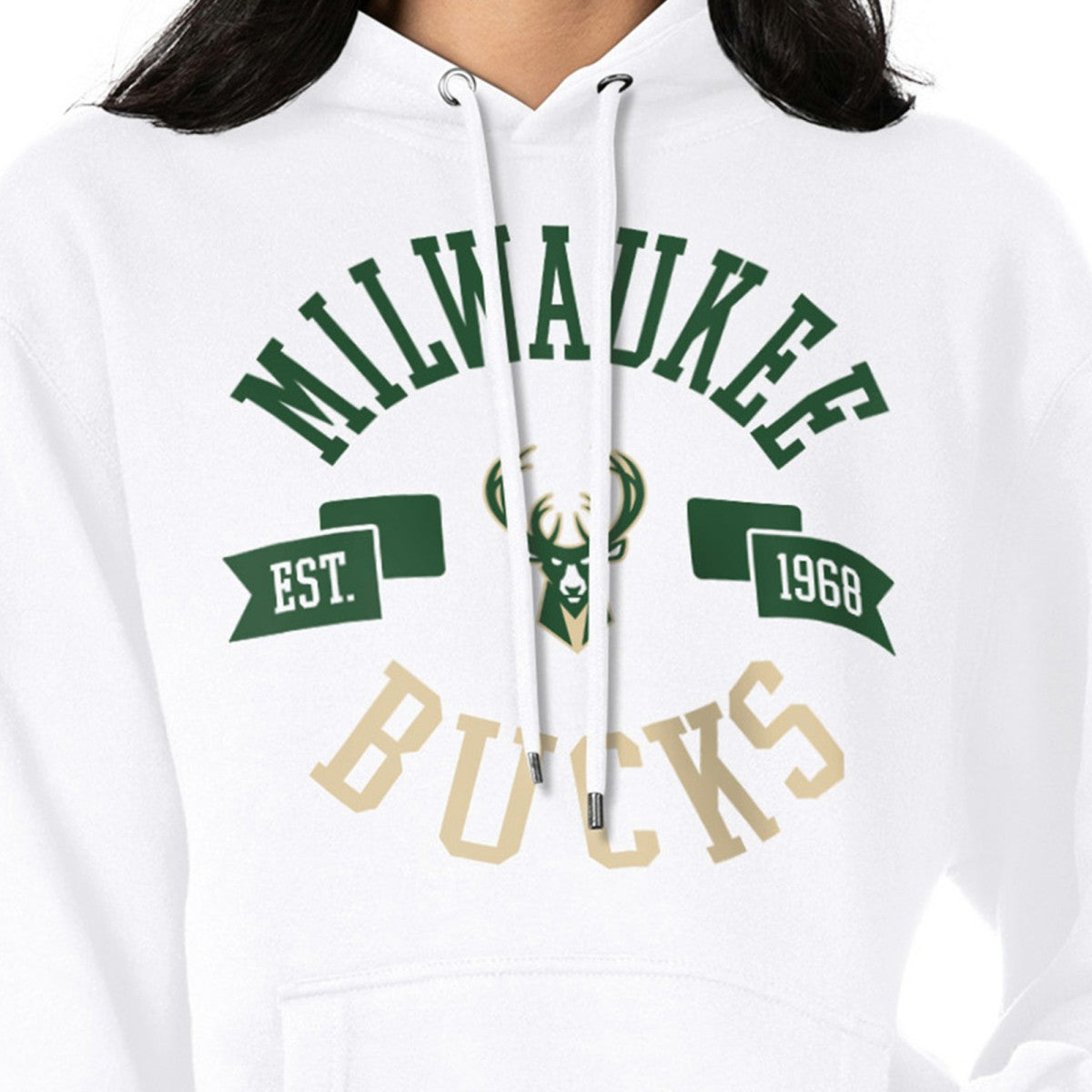 Milwaukee Bucks G-III 4Her by Carl Banks Women's City Pullover Hoodie For Sale