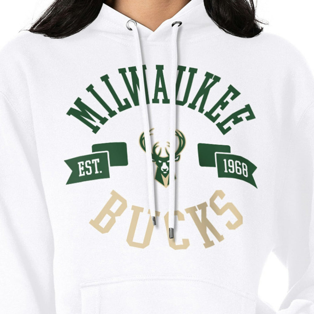 Milwaukee Bucks G-III 4Her by Carl Banks Women's City Pullover Hoodie For Sale