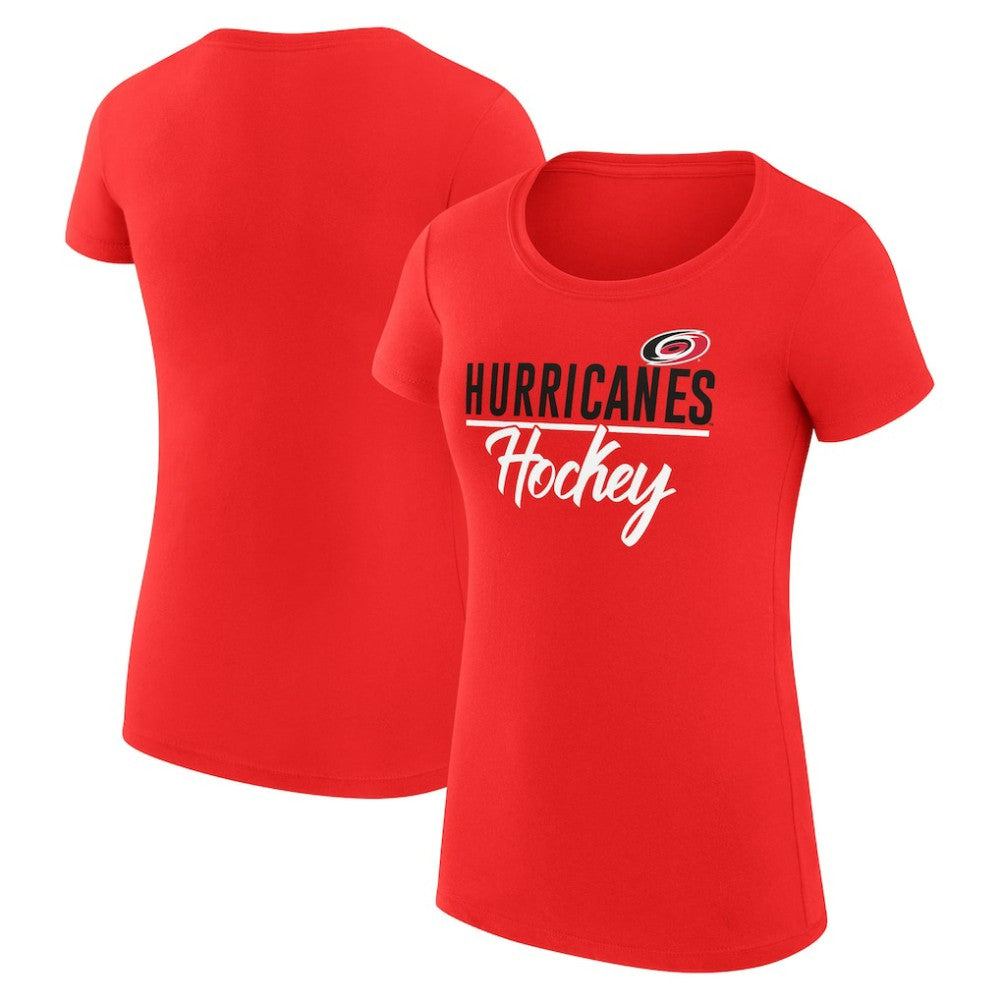 Carolina Hurricanes G-III 4Her by Carl Banks Women's Super-Slim Fit Lightweight Team Sport T-Shirt Sale