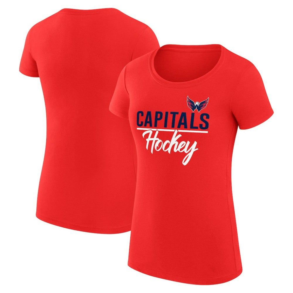 Washington Capitals G-III 4Her by Carl Banks Women's Super-Slim Fit Lightweight Team Sport T-Shirt For Sale