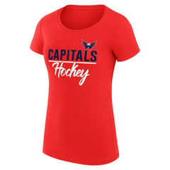 Washington Capitals G-III 4Her by Carl Banks Women's Super-Slim Fit Lightweight Team Sport T-Shirt For Sale