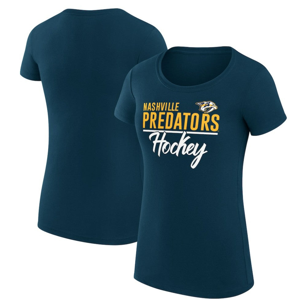 Nashville Predators G-III 4Her by Carl Banks Women's Super-Slim Fit Lightweight Team Sport T-Shirt For Sale
