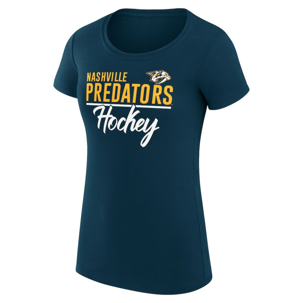 Nashville Predators G-III 4Her by Carl Banks Women's Super-Slim Fit Lightweight Team Sport T-Shirt For Sale