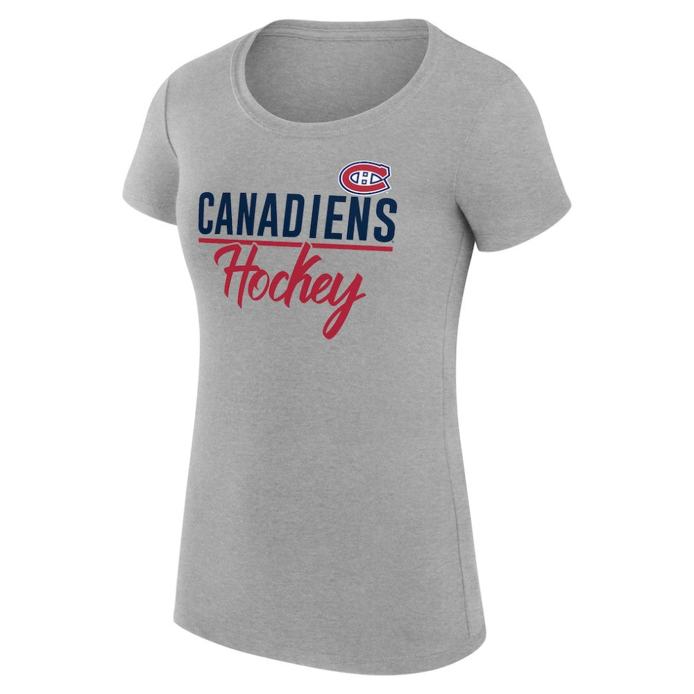 Montreal Canadiens G-III 4Her by Carl Banks Women's Super-Slim Fit Lightweight Team Sport T-Shirt On Sale