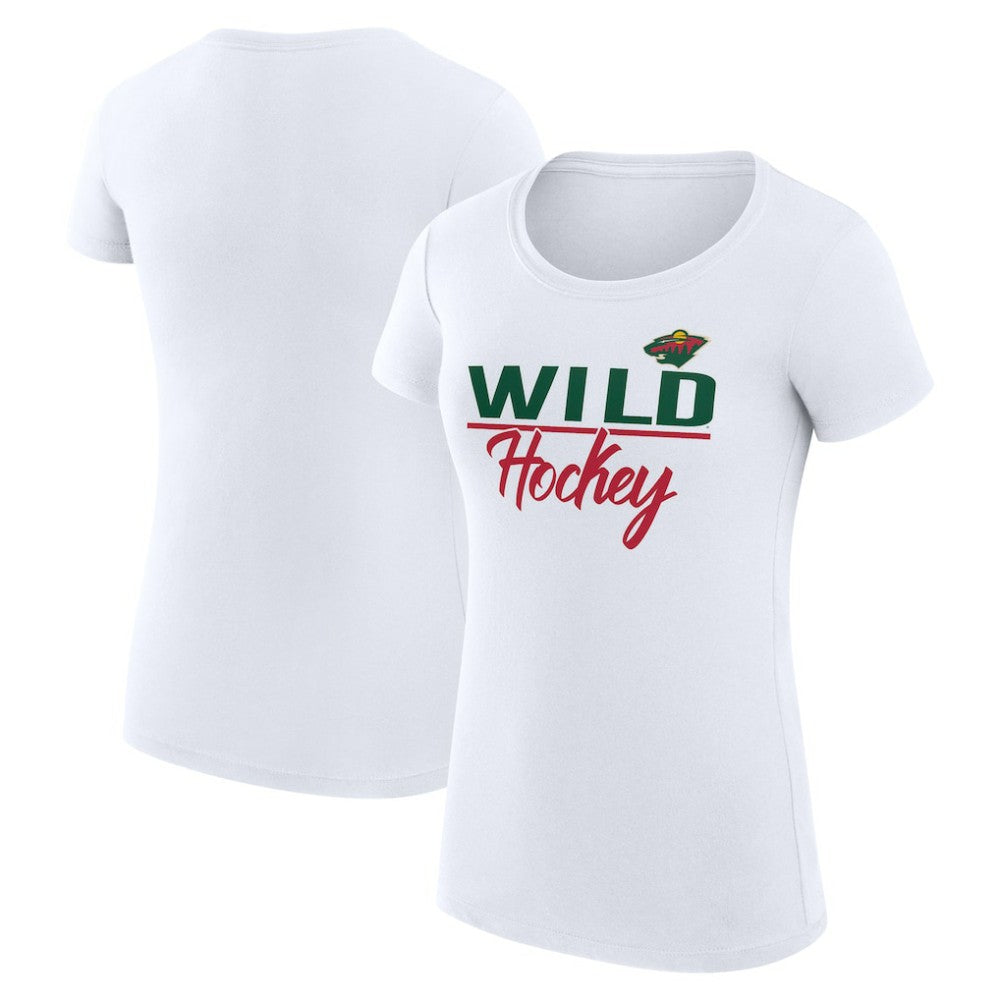 Minnesota Wild G-III 4Her by Carl Banks Women's Super-Slim Fit Lightweight Team Sport T-Shirt For Sale