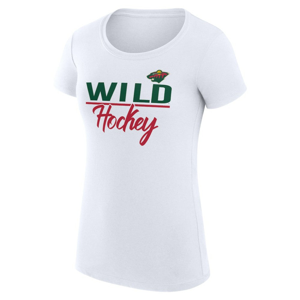 Minnesota Wild G-III 4Her by Carl Banks Women's Super-Slim Fit Lightweight Team Sport T-Shirt For Sale
