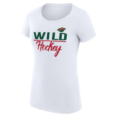 Minnesota Wild G-III 4Her by Carl Banks Women's Super-Slim Fit Lightweight Team Sport T-Shirt For Sale