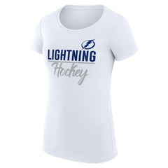 Tampa Bay Lightning G-III 4Her by Carl Banks Women's Super-Slim Fit Lightweight Team Sport T-Shirt Discount